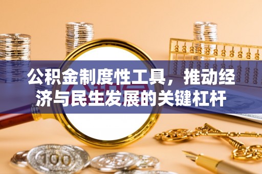 西沙公积金制度性工具，推动经济与民生发展的关键杠杆