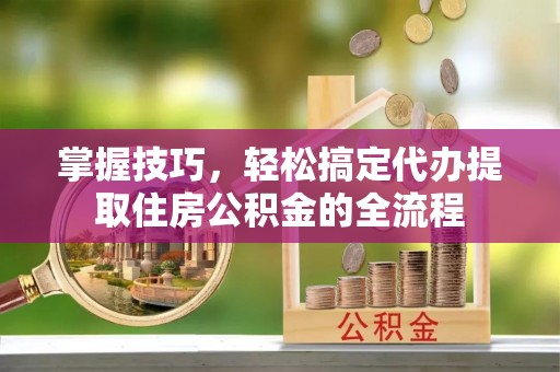 西沙掌握技巧，轻松搞定代办提取住房公积金的全流程