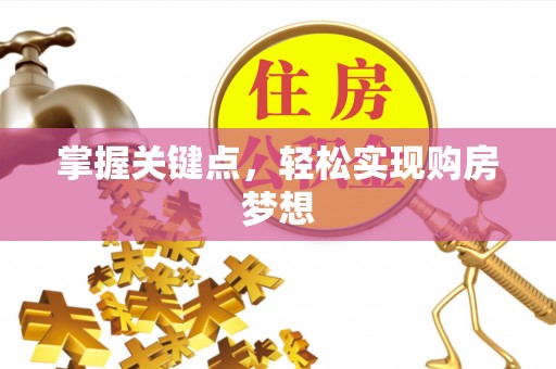 西沙掌握关键点，轻松实现购房梦想