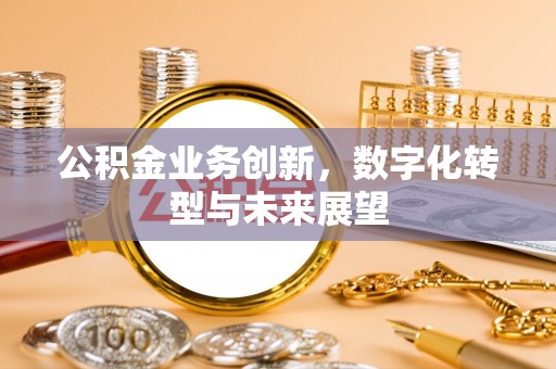 西沙公积金业务创新，数字化转型与未来展望